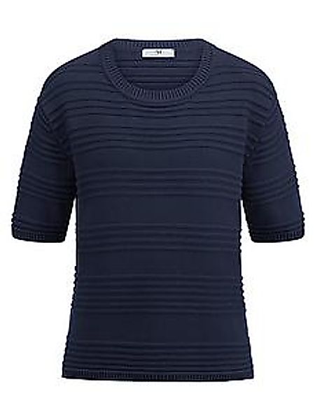 Rundhals-Pullover Peter Hahn blau günstig online kaufen