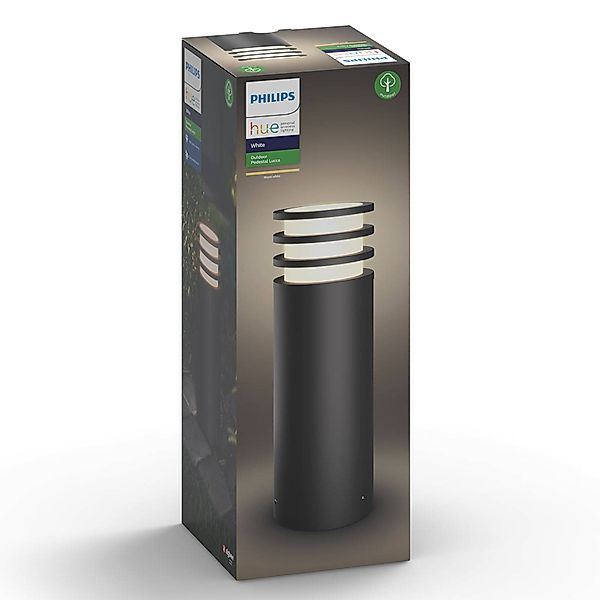Philips Hue Lucca LED-Sockellampe, schwarz, smart günstig online kaufen