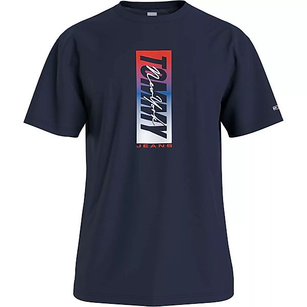 Tommy Jeans Vertical Front Logo Box Kurzärmeliges T-shirt 2XL Twilight Navy günstig online kaufen