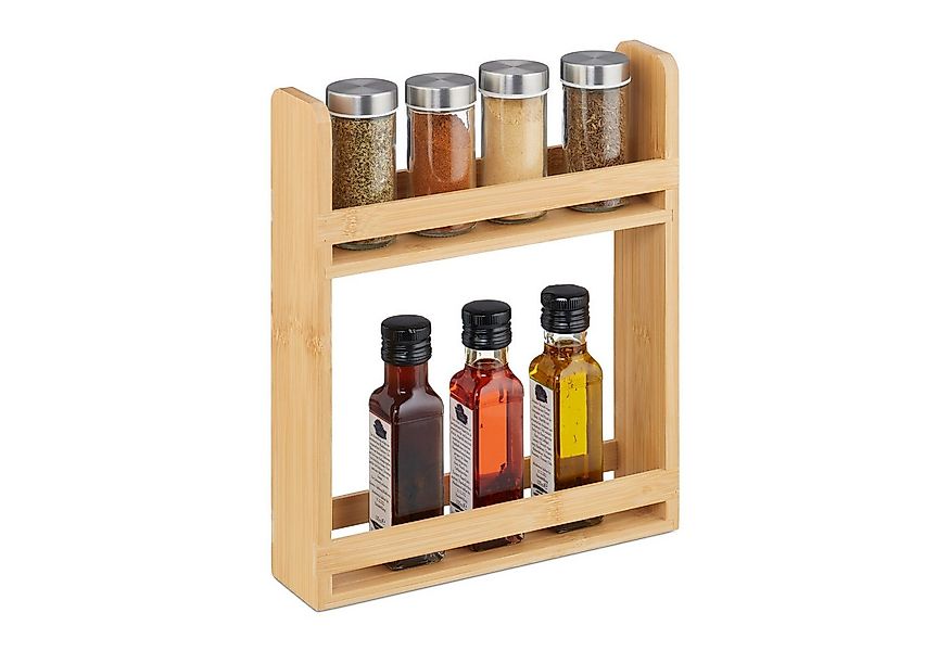 relaxdays Gewürzregal aus Bambus günstig online kaufen