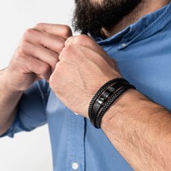 SERASAR Lederarmband Leder Herrenarmband "Glory" (Klassisch, günstig online kaufen