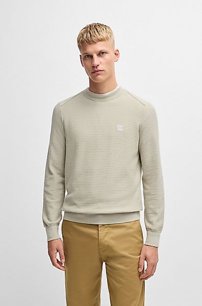 BOSS ORANGE Strickpullover Anion mit BOSS-Badge günstig online kaufen