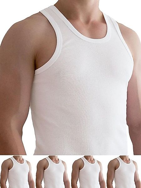 normani Unterhemd 5 Stück Herren-Unterhemd Doppelripp mit Doppelrippung günstig online kaufen