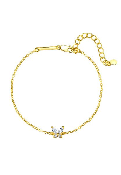 Hey Happiness Silberarmband Schmetterling Kristalle Charm, günstig online kaufen