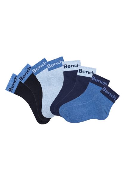Bench. Kurzsocken Packung, 8 Stk. tlg. mit eingestricktem Schriftzug am Bün günstig online kaufen