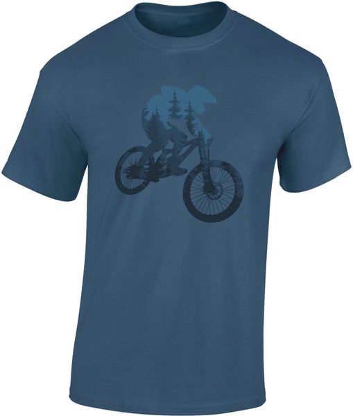 Baddery Print-Shirt Fahrrad T-Shirt: "Forest Ride" günstig online kaufen