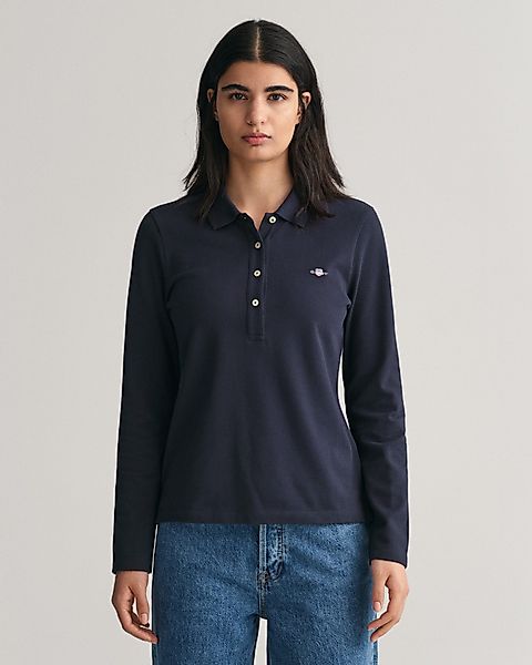 Gant Langarm-Poloshirt SLIM SHIELD LS PIQUE günstig online kaufen
