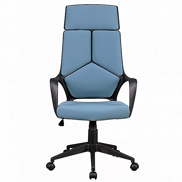 Bürostuhl in blau mit Wippmechanik B/H/T ca. 70/129/63cm günstig online kaufen