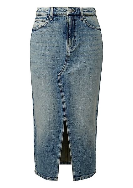 QS Midirock Rock High Rise Denim Midi-Rock günstig online kaufen