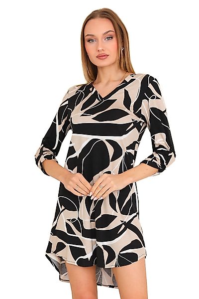 Bongual Longtunika asymmetrisches Tunikakleid Minikleid mit günstig online kaufen
