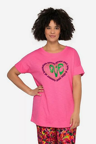 Janet & Joyce T-Shirt T-Shirt oversized LOVE Motiv Halbarm günstig online kaufen