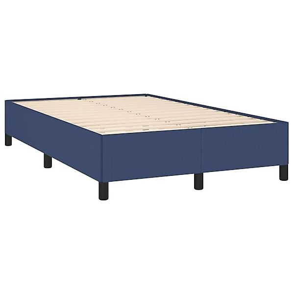 vidaXL Bettgestell ohne Matratze Blau 120x190 cm Stoff 379514 günstig online kaufen