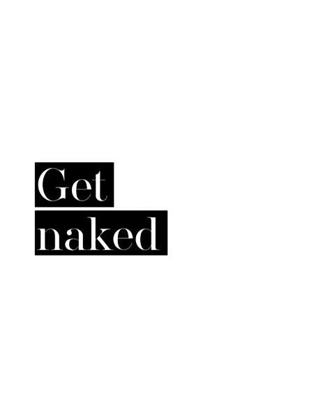 Poster / Leinwandbild - Get Naked No4 günstig online kaufen
