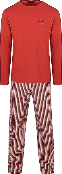 Tommy Hilfiger Pyjama Set Rot/Blau - Größe XL günstig online kaufen