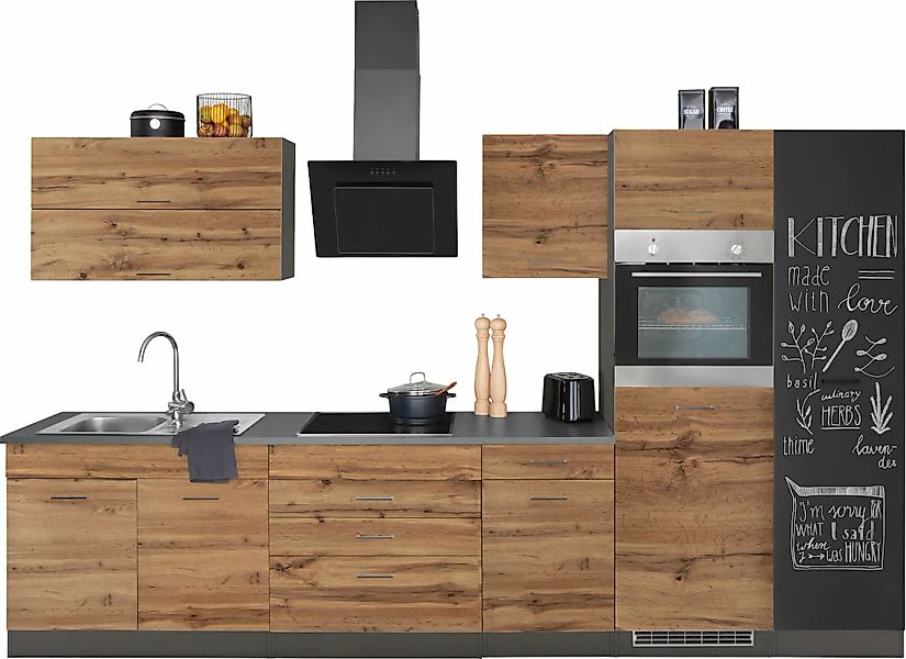 KOCHSTATION Küchenzeile »KS-Trier«, ohne E-Geräte, Breite 340 cm günstig online kaufen