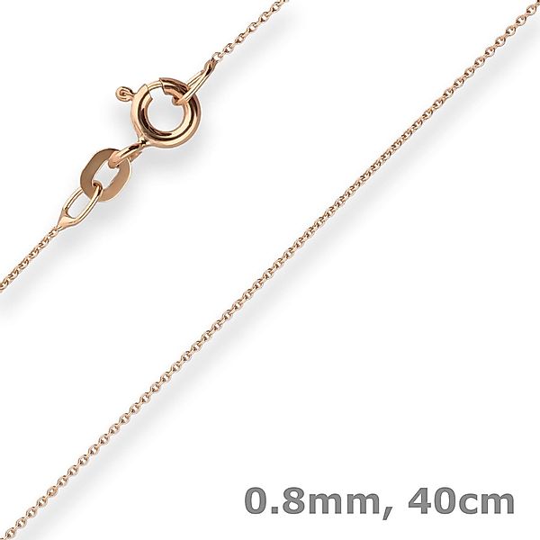 Schmuck Krone Goldkette 0,8mm Rund-Ankerkette aus günstig online kaufen