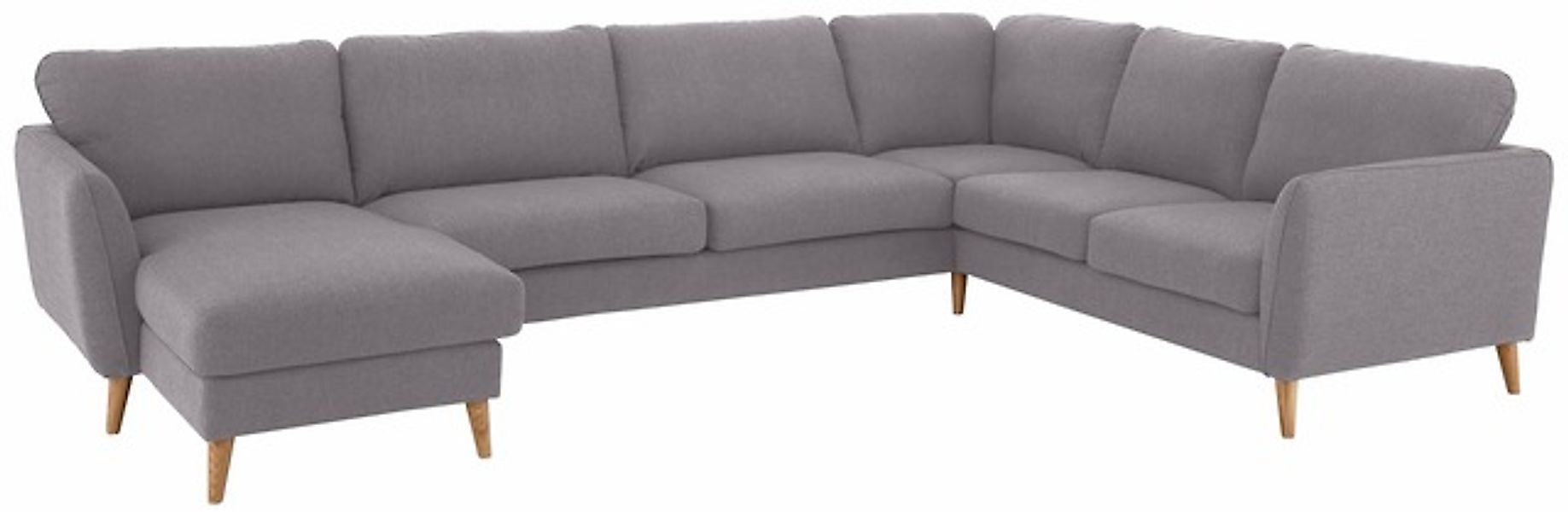 Home affaire Wohnlandschaft »MARSEILLE XXL 349cm, U-Form, Ottomane rechts/l günstig online kaufen