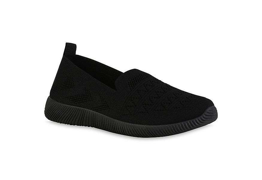 VAN HILL 840201 Laufschuh Damen Sportschuhe Slip Ons Sportliche Strick Prof günstig online kaufen