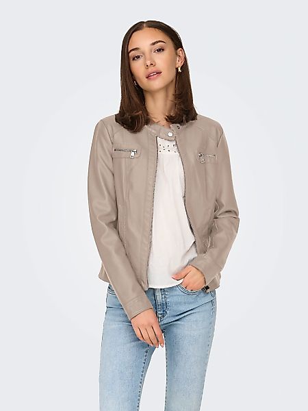 ONLY Lederimitatjacke "ONLBANDIT – Bikerjacke mit figurbetonter Form und Re günstig online kaufen