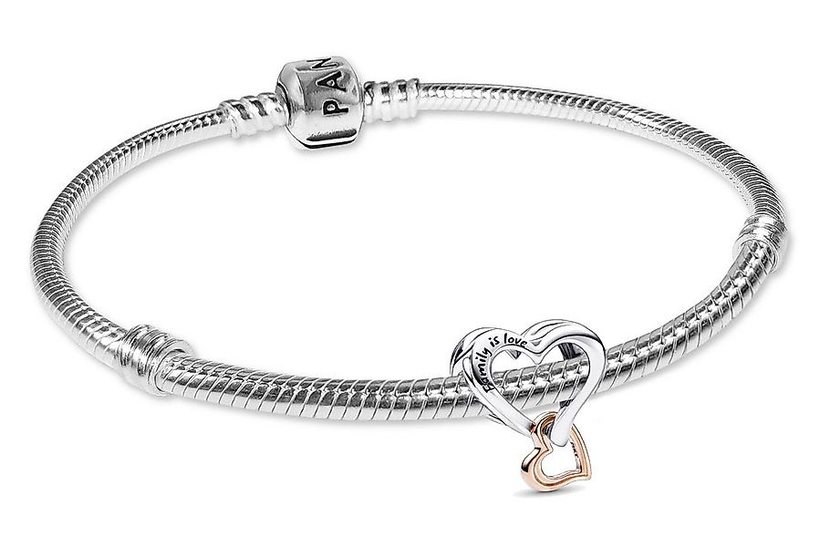 Pandora Charm-Armband DamenStarter-Set Silber Zweifarbiges Unendlichkeitshe günstig online kaufen