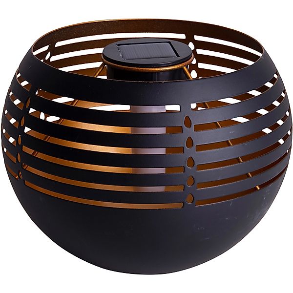 LED Deko-Solar-Tischleuchte NV5266722 braun Eisen Kunststoff B/H/T: ca. 24x günstig online kaufen