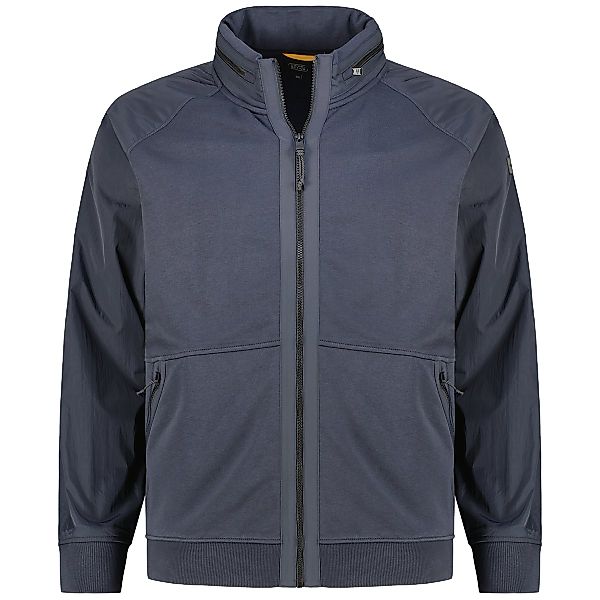camel active Sweatjacke im Materialmix Farbe dunkelblau Größe: 4XL günstig online kaufen