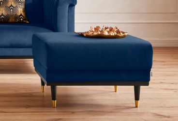 Home affaire Hocker "Chamby" mit Holzrahmen unten günstig online kaufen