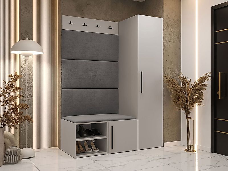 MIRJAN24 Garderoben-Set Medi II, (Drehtürenschrank, Schuhschrank, 4x Paneel günstig online kaufen