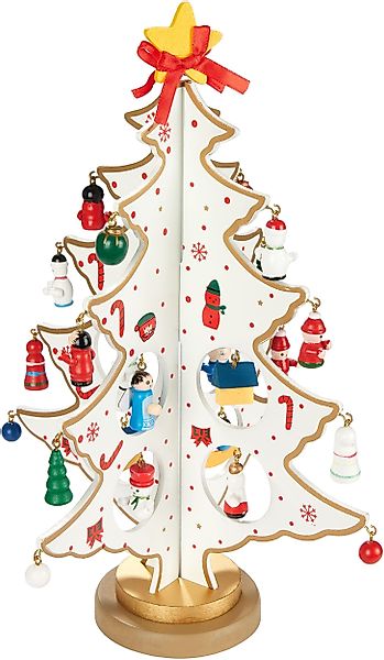 BRUBAKER Weihnachtsfigur Mini Weihnachtsbaum aus Holz günstig online kaufen
