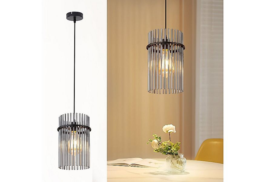 Nettlife Pendelleuchte Retro Gold/Schwarz mit 1 Flammig E27 Ø 16/30 cm Häng günstig online kaufen