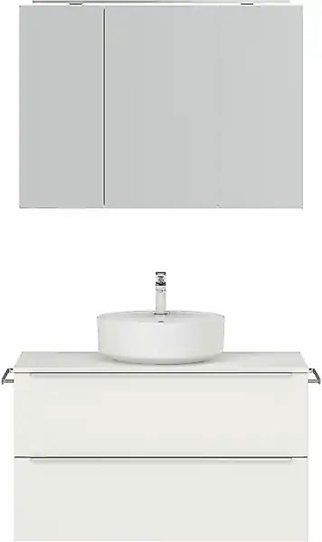 nobilia® Badmöbel-Set »Alvene« vormontiert, mit Soft-Close, 2 Stk. tlg. günstig online kaufen