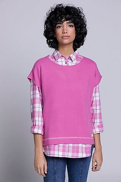 Gina Laura Sweatshirt Sweat-Pullunder Oversized Rundhals ärmellos günstig online kaufen