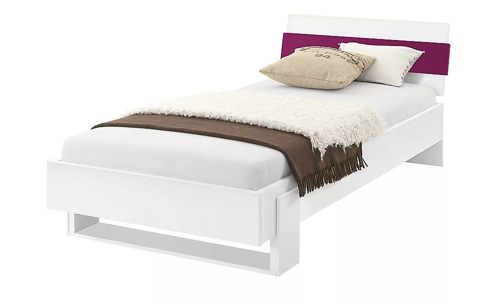 Bettgestell - weiß - 215 cm - 98,8 cm - 78 cm - Betten > Bettgestelle - Möb günstig online kaufen