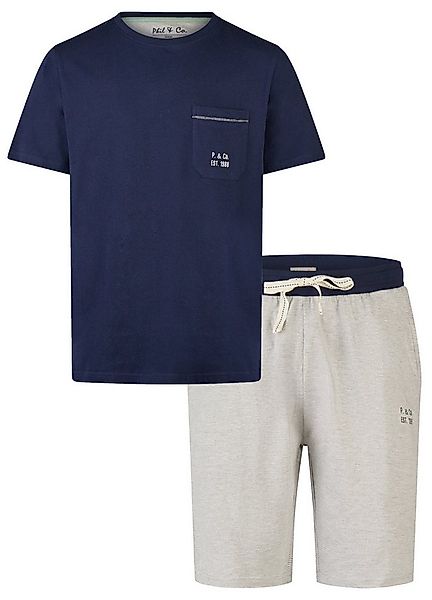 Phil & Co. Shorty Modischer Herren Pyjama kurz (2 tlg) Modisches Design günstig online kaufen