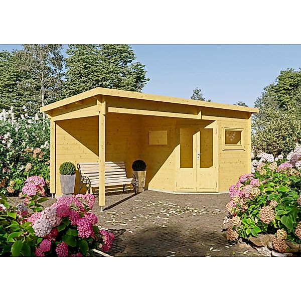 Fjordholz 5-Eck Gartenhaus Modell Leva 2C Kiefer Imprägniert günstig online kaufen