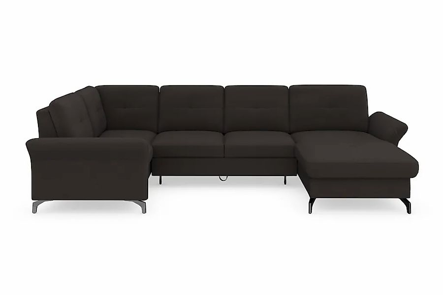 Home affaire Wohnlandschaft "Calando U-Form" wahlweise mit Bettfunktion, Be günstig online kaufen