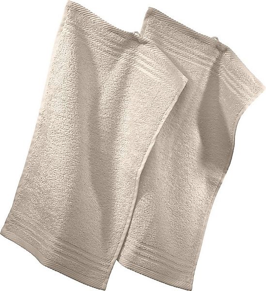 REDBEST Gästehandtuch Gästetuch 2er-Pack, Frottier, Walk-Frottier Uni günstig online kaufen