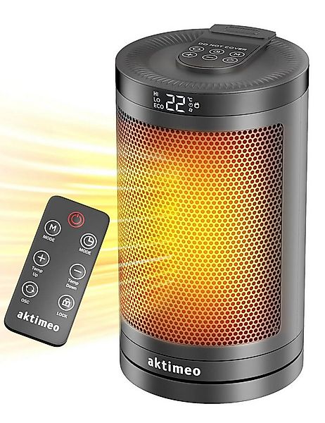aktimeo Heizlüfter Energiesparend, PTC Keramik, Elektroheizung mit Fernbedi günstig online kaufen