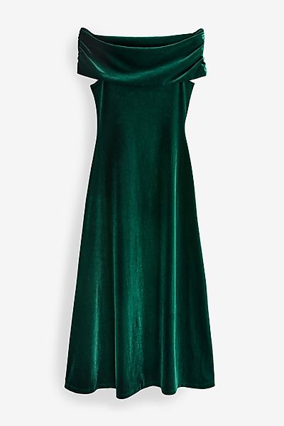 Next Maxikleid Schulterfreies Maxikleid aus Samt günstig online kaufen