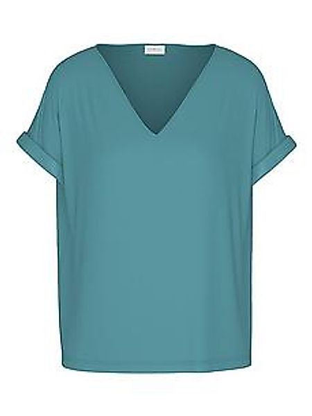 T-Shirt V-Ausschnitt Mey türkis günstig online kaufen