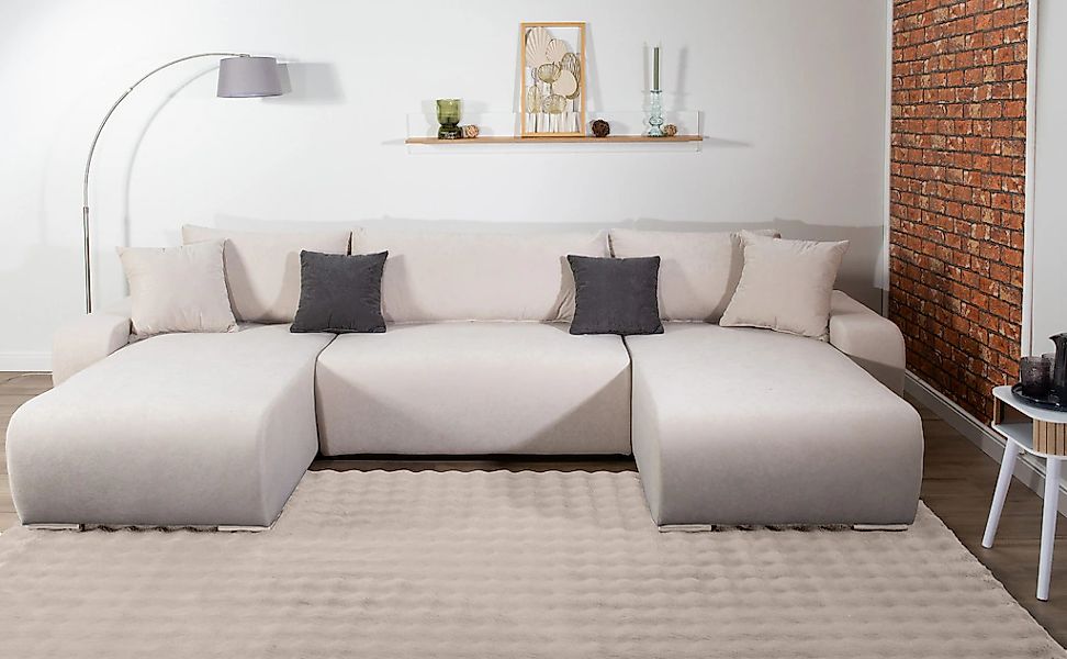 COLLECTION AB Wohnlandschaft "Wohnlandschaft,2 Ottomane,Bonnelfederkern,Rüc günstig online kaufen