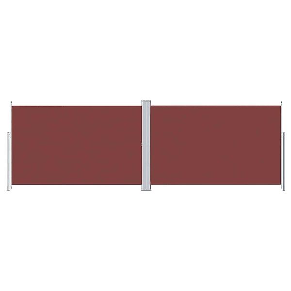 furnicato Seitenmarkise Ausziehbar Braun 220x600 cm günstig online kaufen