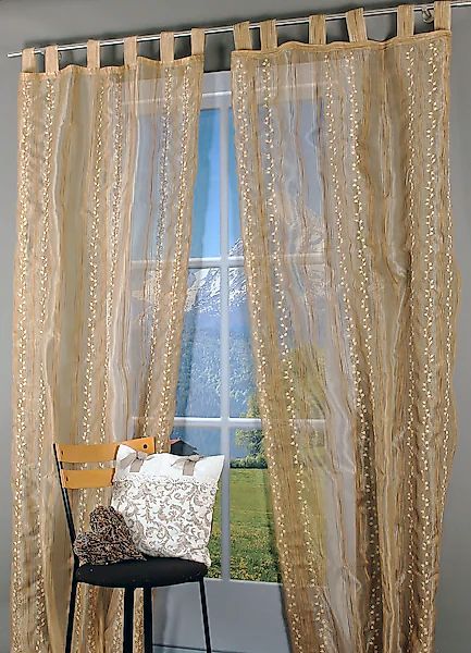 HOSSNER - ART OF HOME DECO Gardine »Spilauersee« Schlaufen 1 Stk. tlg. Schl günstig online kaufen