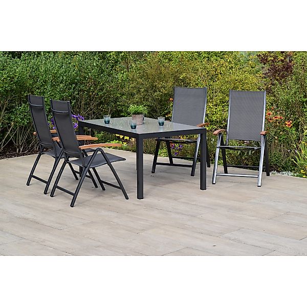 Merxx Toblino Set 5-tlg. mit Gartentisch 150 x 90 cm günstig online kaufen