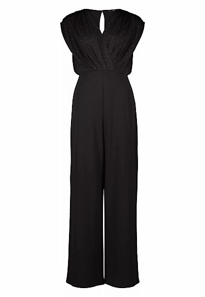 Zero Overall "zero Jumpsuit mit Glitzersteinchen", (1 tlg.), Wickeldesign günstig online kaufen