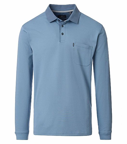 CASAMODA Langarm-Poloshirt "CASAMODA Polo-Shirt Langarm gestreift" günstig online kaufen