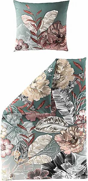 BIERBAUM Bettwäsche »5279« 2 Stk. tlg. Mako-Satin, 100 % Baumwolle, pflegel günstig online kaufen