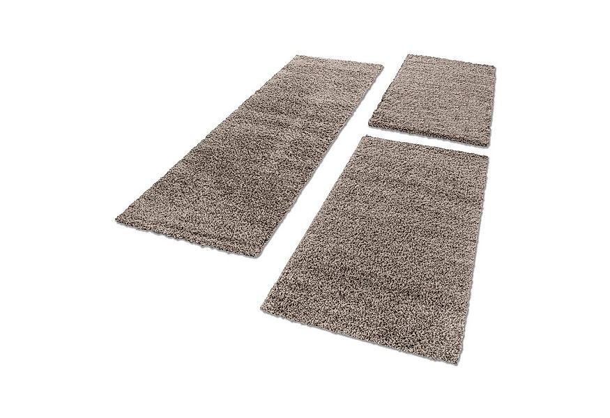 Carpettex Hochflor-Bettumrandung Unicolor - Einfarbig, Höhe 30 mm, (Bett-Se günstig online kaufen