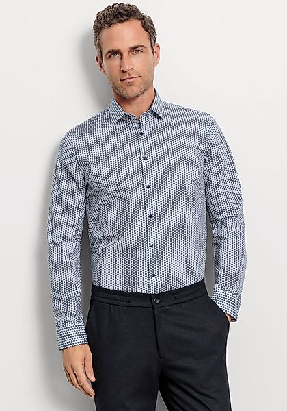 OLYMP Businesshemd "No. Six super slim" smartes grafisches Printmuster günstig online kaufen