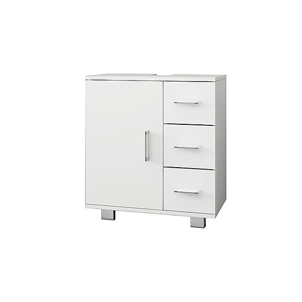 ML-Design Waschbeckenunterschrank Weiß 60x60,8x33cm Unterschrank aus MDF-Ho günstig online kaufen